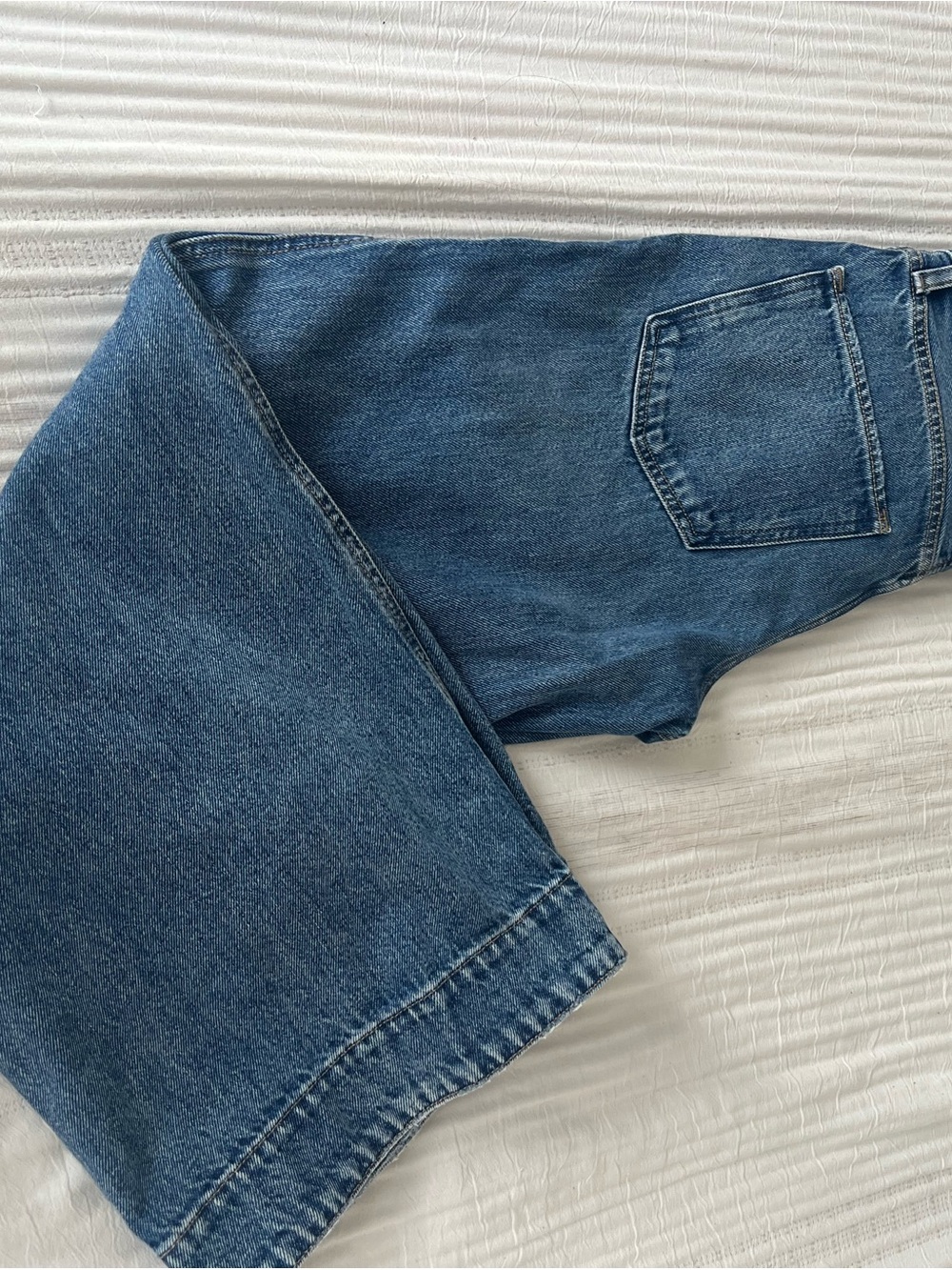 Favorite Daughter Wide-Leg Jeans in Medium Blue - Picture 4 of 9